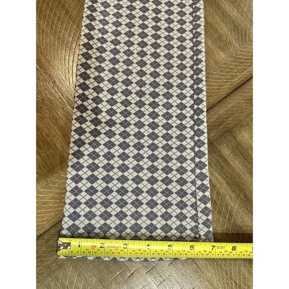 NWT Full Tilt Girls Argyle Flare Pants Size XL Blue White Stretch Elastic Waist - Picture 9 of 12